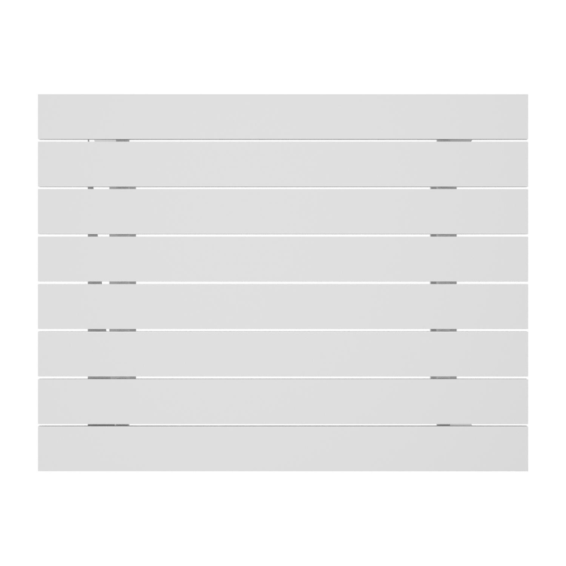 Alora loungetafel in wit aluminium - L 77 x B 77 x H 35 cm