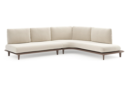 Chaise longue links + 2-zit