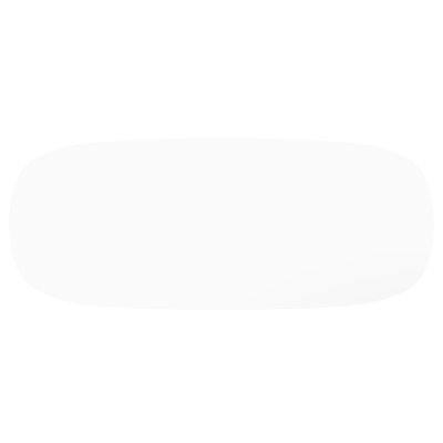 Amico tuintafel bombo in wit aluminium en volkeramiek Arctic White - L 320 x B 130 x H 73.5 cm