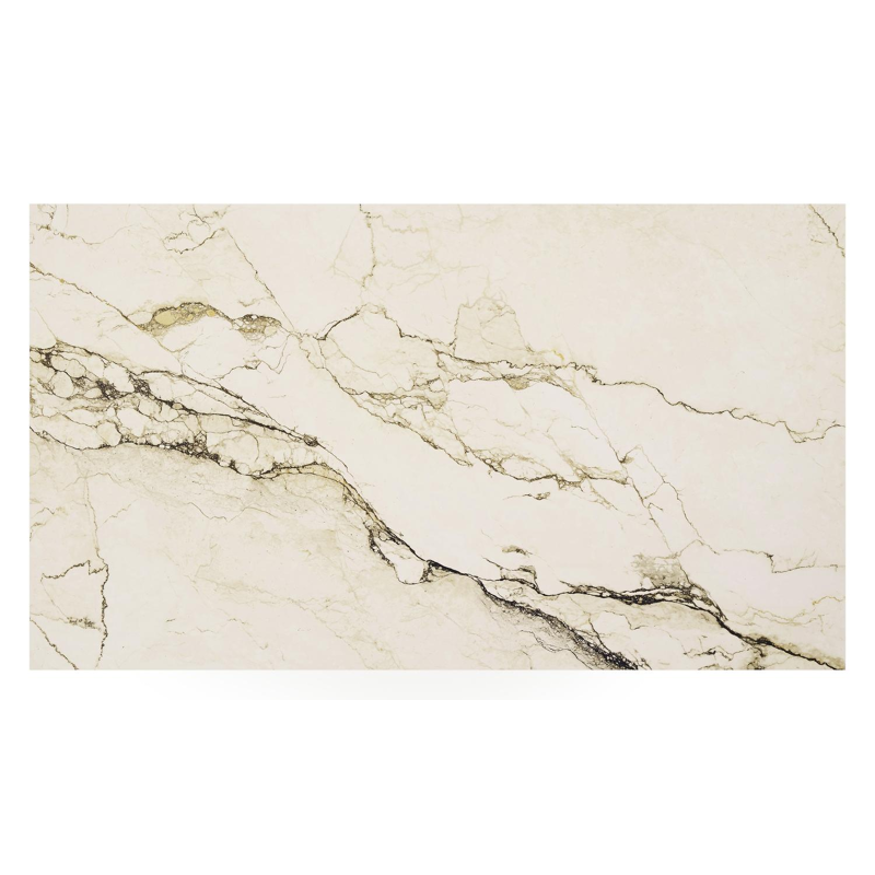 Cirello loungetafel in wit aluminium en colorado dunes volkeramiek - L 140 x B 80 x H 71 cm