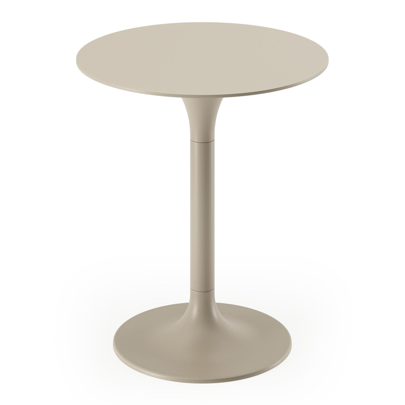 Fano bijzettafel in beige aluminium - Dia. 43 x H 49 cm