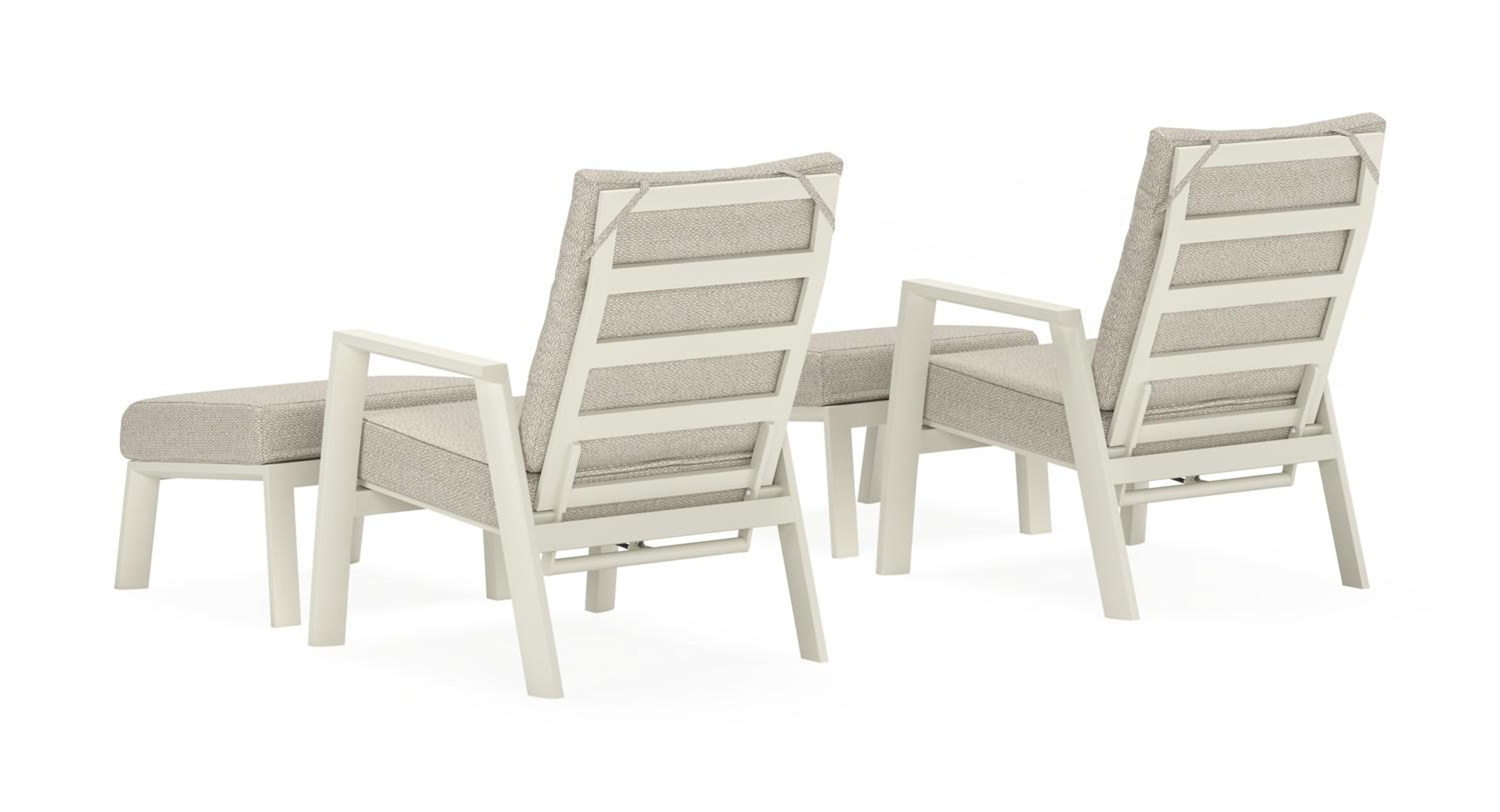 Avila loungeset in beige aluminium met twilight granite weather+ softtouch kussens