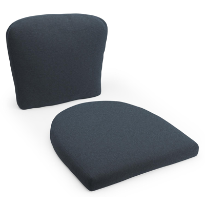 Coussin de chaise luxe (siège et dos) (luxe) Orso en all weather sunbrella® luxe heritage indigo