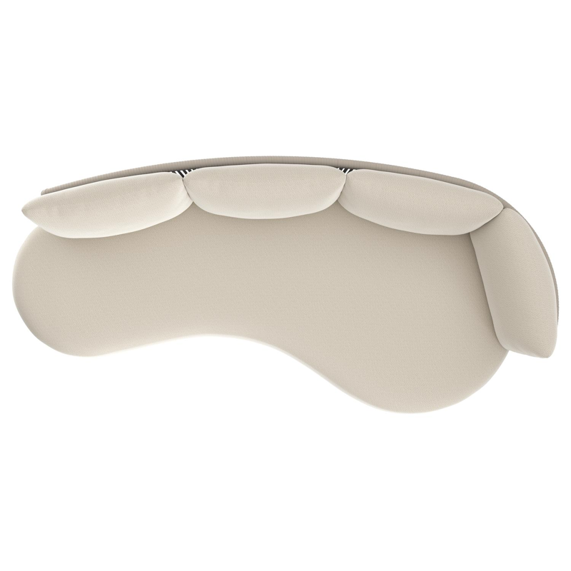 Lomano loungebank in beige aluminium met lopi marble all weather sunbrella® luxe kussen