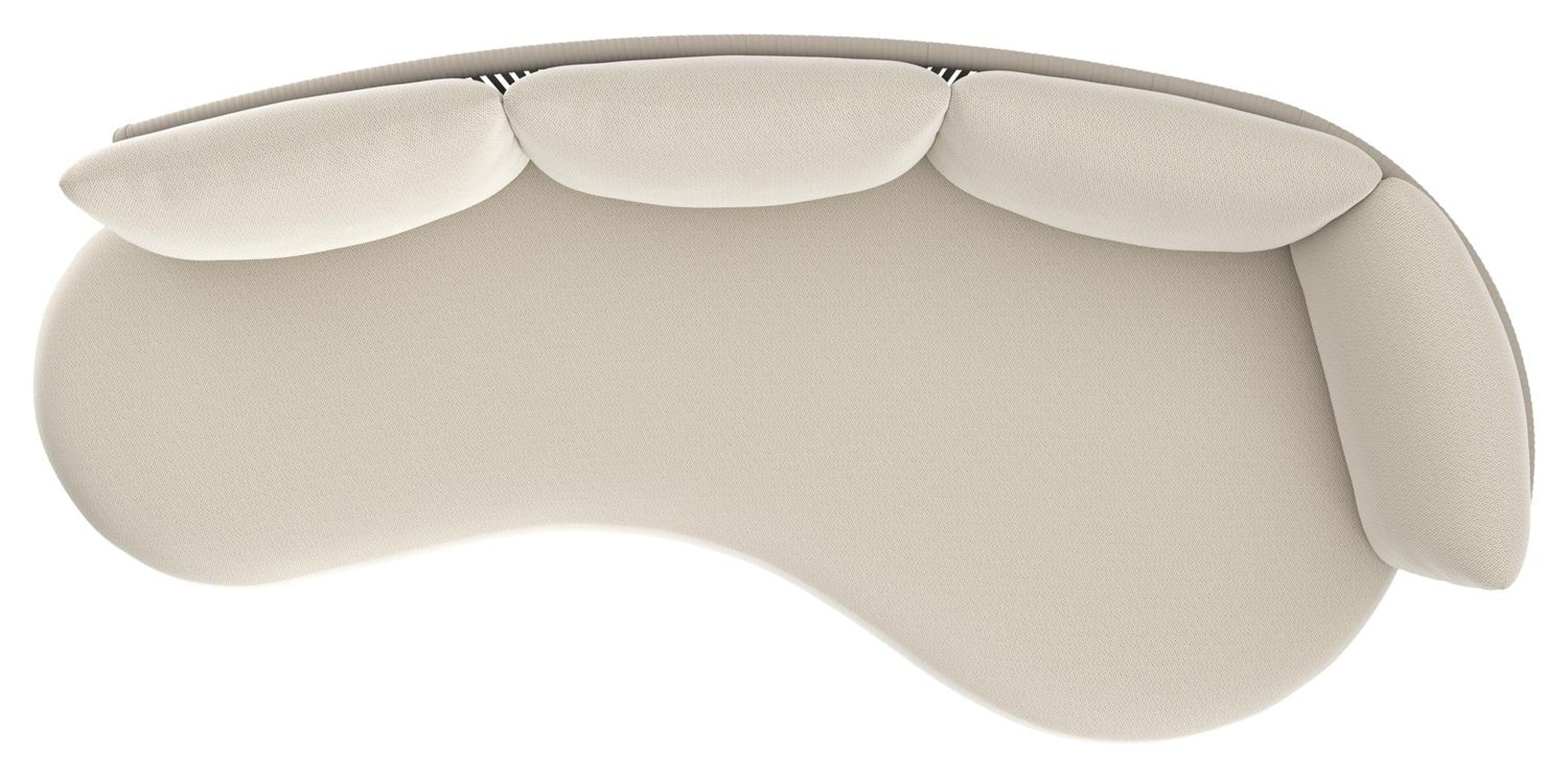 Lomano loungebank in beige aluminium met lopi marble all weather sunbrella® luxe kussen