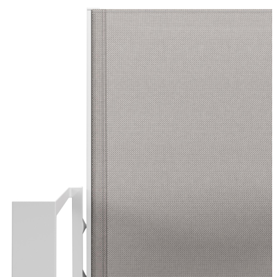 Bahia tuinstoel in wit aluminium en beige single textilene