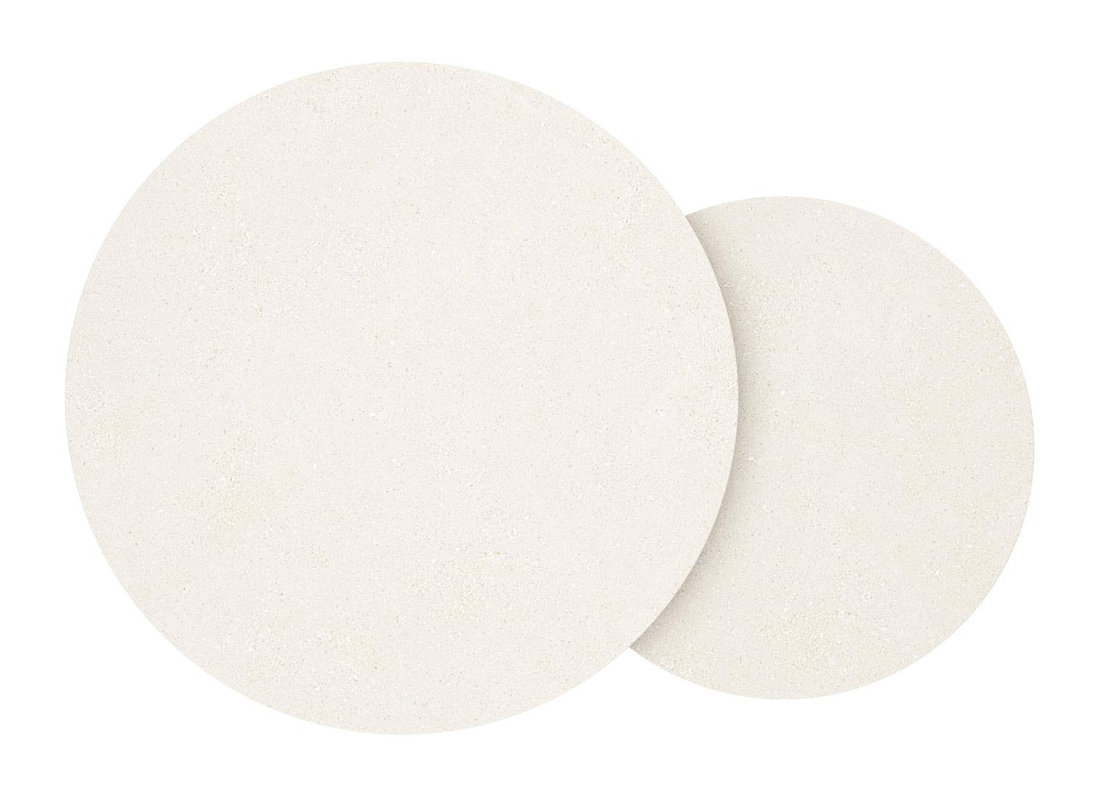 Lindo loungetafel in zwart aluminium en sintered stone crema minerale