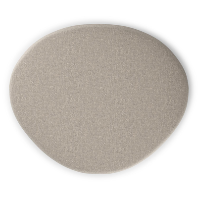 Amico poef in Chartres Pewter All Weather Sunbrella® Luxe