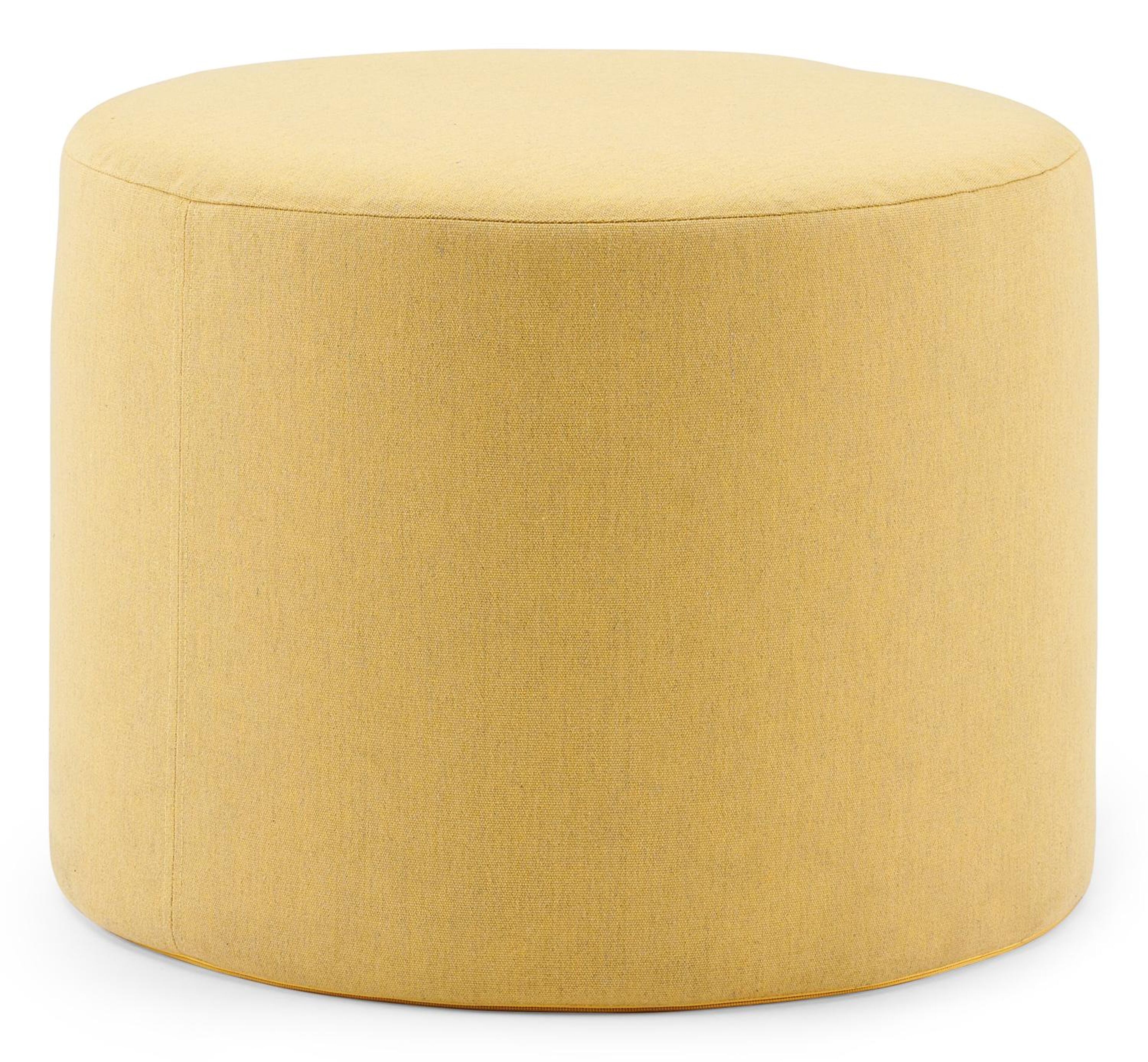 Ronde Masso poef in heritage dijon all weather sunbrella® luxe - Dia. 55 x H 40 cm