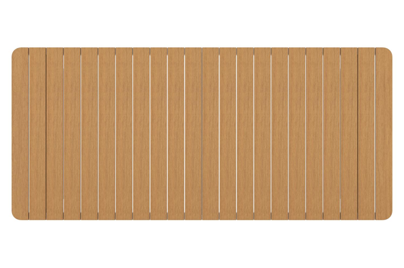 Alora tuinset in wit aluminium en polywood met 8 Bahia tuinstoelen