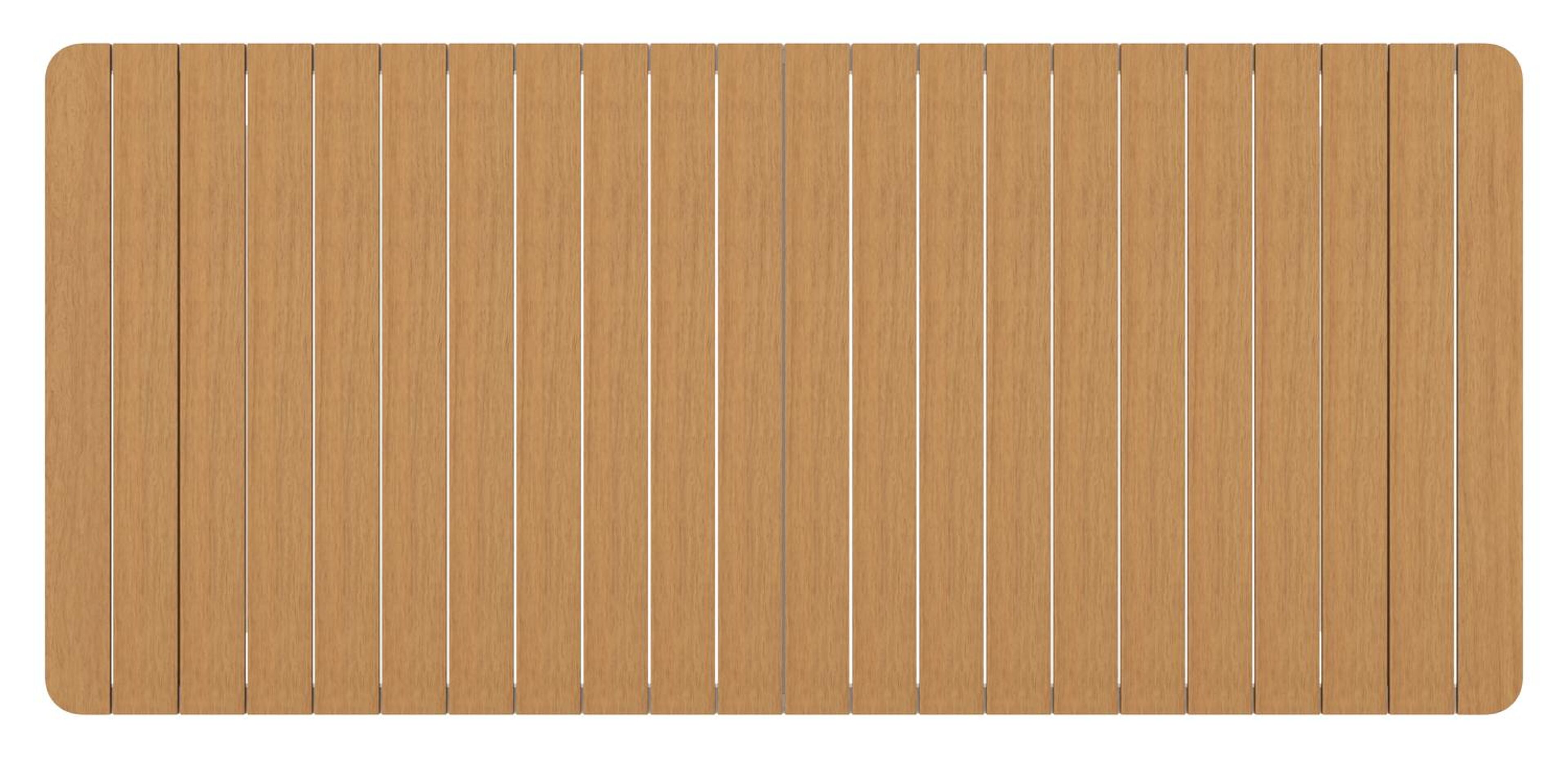 Ensemble de jardin Alora en aluminium blanc et polywood avec 6 chaises de jardin empilable Melo