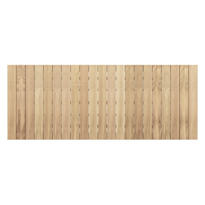 Cesano tuintafel rechthoekig in wit aluminium en teak - L 280 x B 110 x H 75 cm