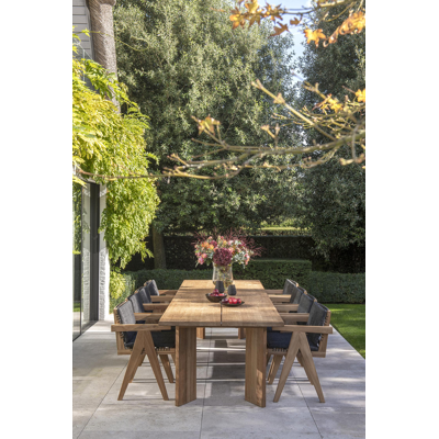 Trentino stoelkussen (zit en rug) in all weather sunbrella® luxe chartres sooty