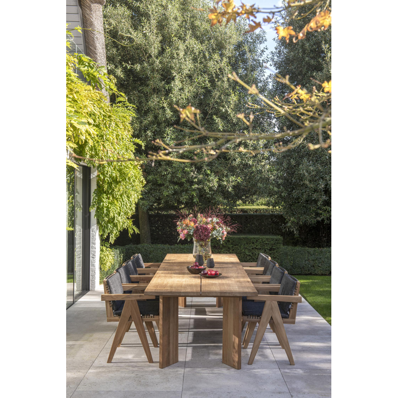 Trentino stoelkussen (zit en rug) in all weather sunbrella® luxe chartres sooty