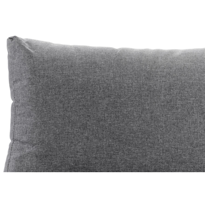 Fauteuil de jardinSerado pièce intermédiaire en aluminium blanc avec coussin en polyester gris