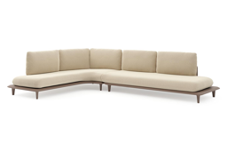 Chaise longue droite + 3-pl