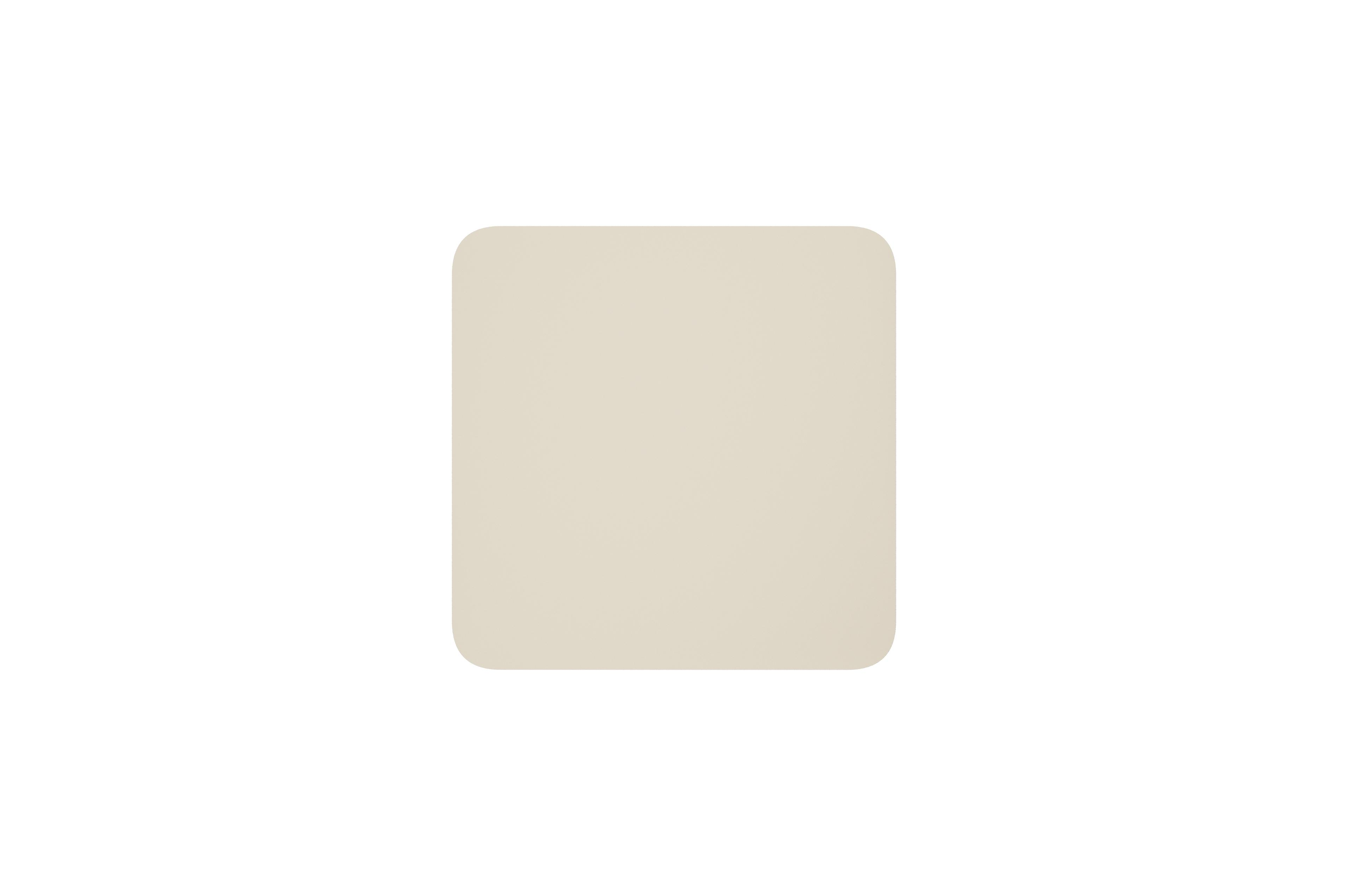 Mosa loungetafel in beige aluminium en aluminium beige - L 85 x B 85 x H 30 cm