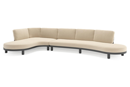 Chaise longue rechts + 3-zit organisch