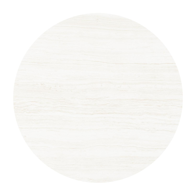 Fano tuintafel rond in wit aluminium en volkeramiek calista - Dia. 110 x H 75 cm