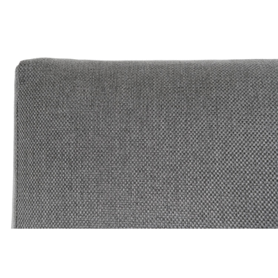 Fauteuil de jardin Rosarno pièce intermédiaire en aluminium noir avec coussin en weather+ softtouch gris