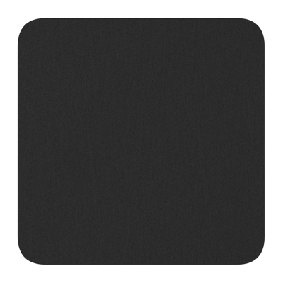 Fano kantelbare tuintafel vierkant afgerond in zwart aluminium en volkeramiek nero black - L 80 x B 80 x H 72.5 cm