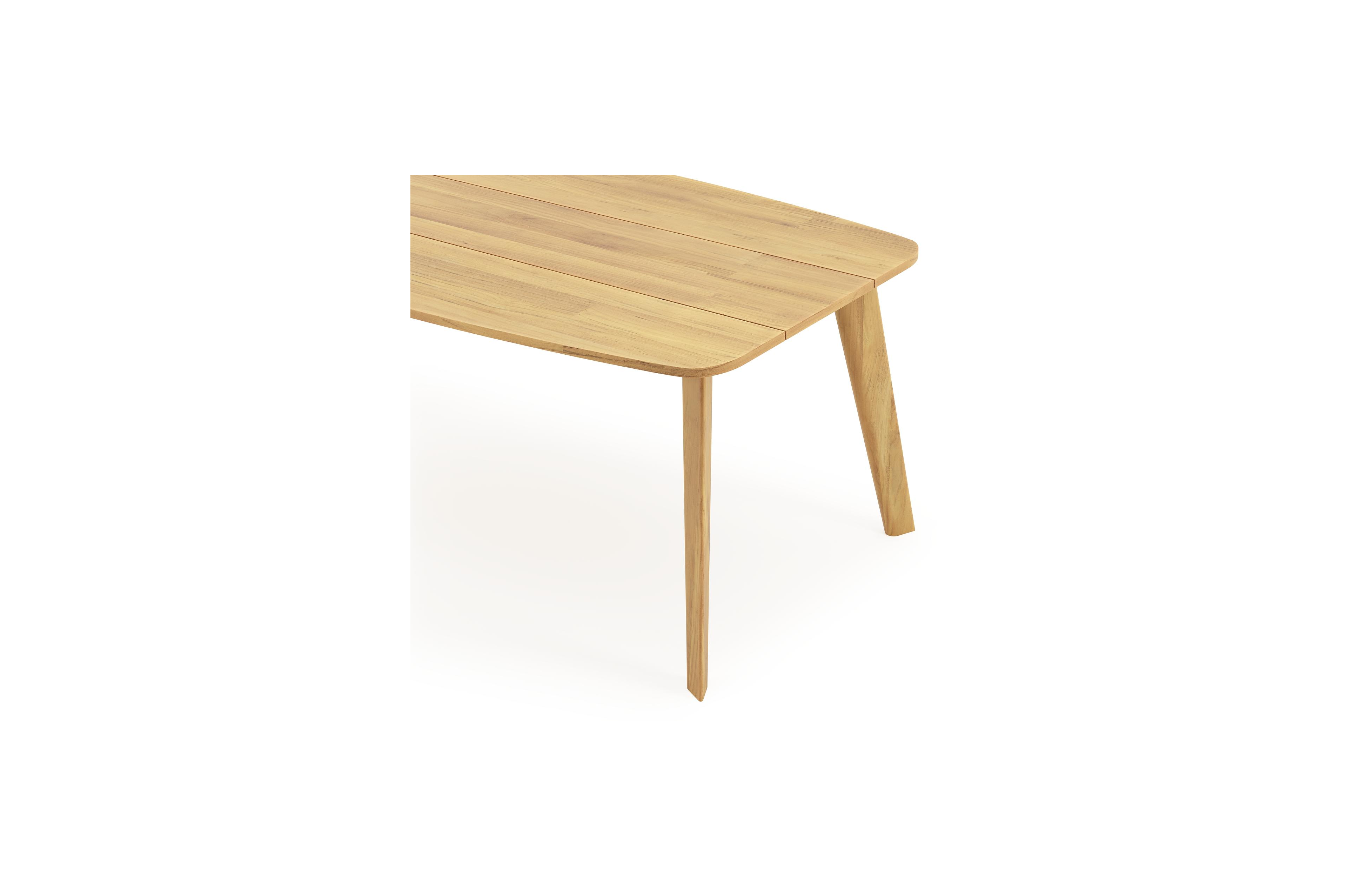 Lacrima tuintafel bootvorm in teak - L 180 x B 95 cm