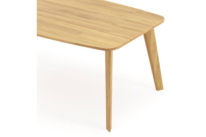 Lacrima tuintafel bootvorm in teak - L 180 x B 95 cm