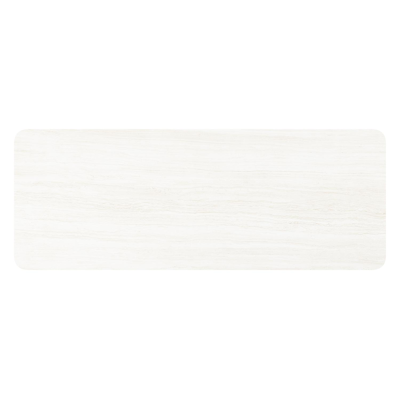 Orso tuintafel rechthoekig afgerond in wit aluminium en volkeramiek calista - L 290 x B 110 x H 73.5 cm