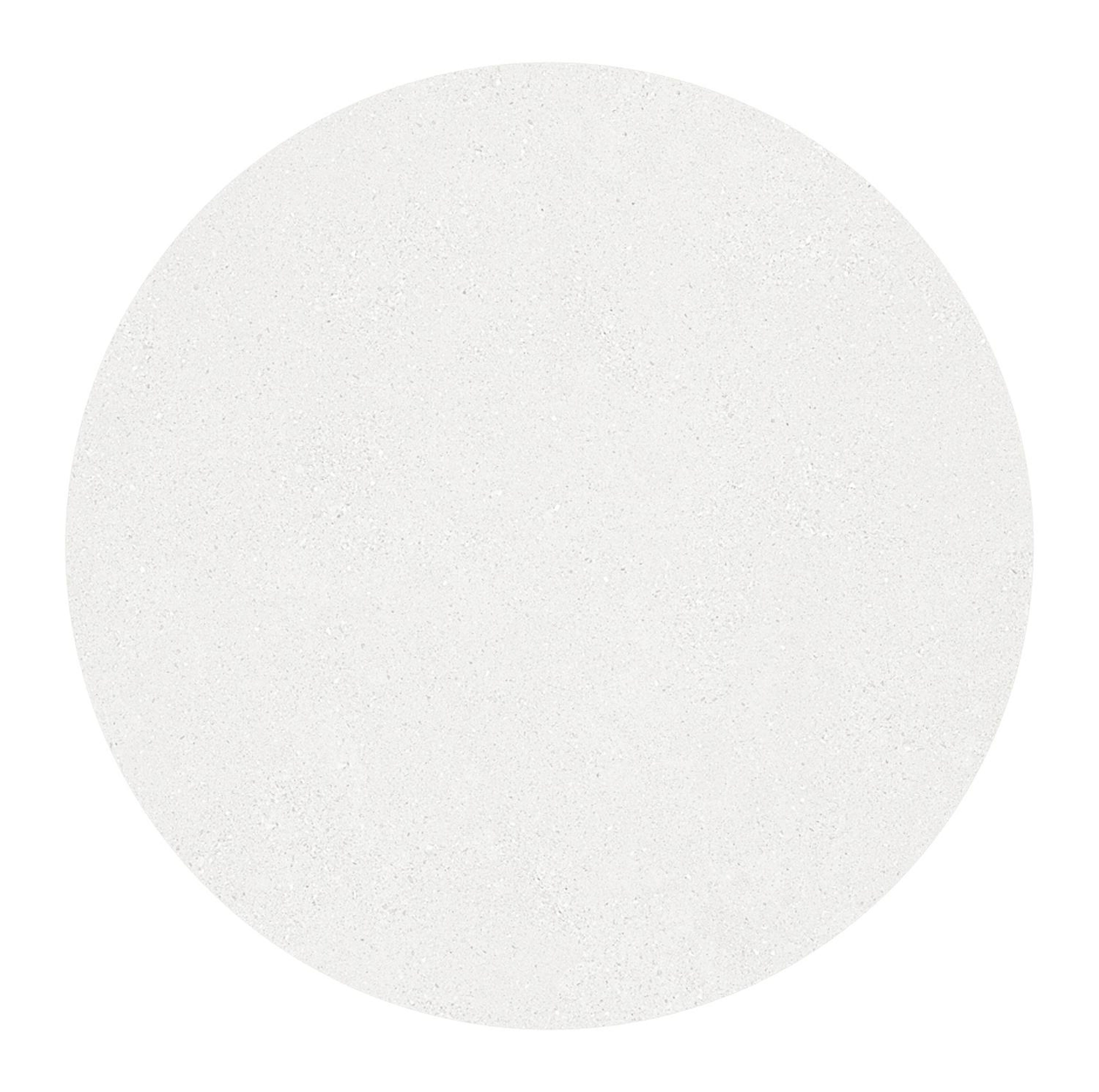 Pamplona ronde tuinset in wit aluminium en sintered stone topo minerale met 4 Cosa tuinstoelen