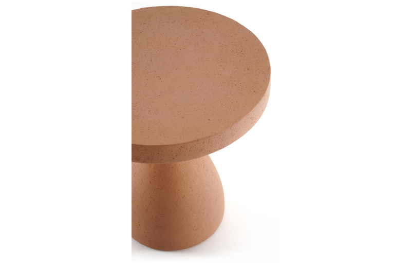 Lomo bijzettafel in roestbruin beton roestbruin - Dia. 50 x H 54 cm