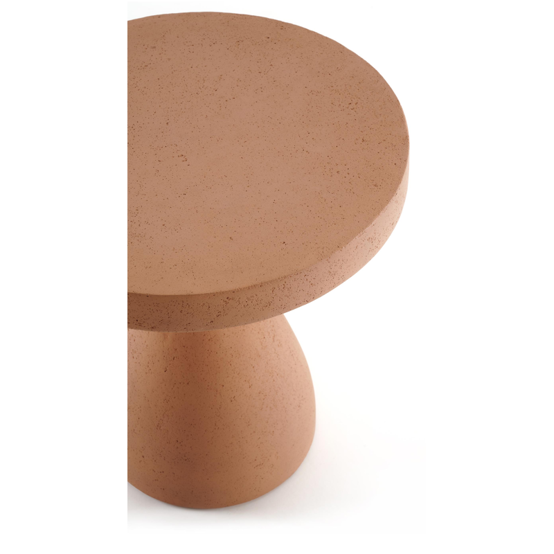 Lomo bijzettafel in roestbruin beton roestbruin - Dia. 50 x H 54 cm