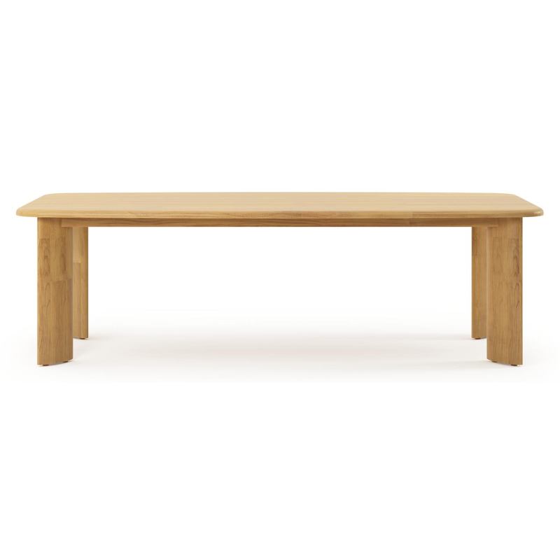 Gardo tuintafel bootvorm in teak - L 255 x B 115 x H 75 cm
