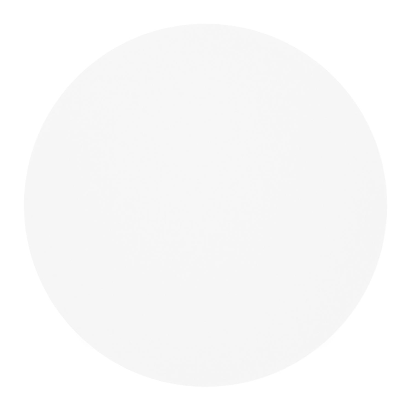 Fano low dining low dining loungetafel rond in zwart aluminium en volkeramiek Arctic White - Dia. 85 x H 55 cm