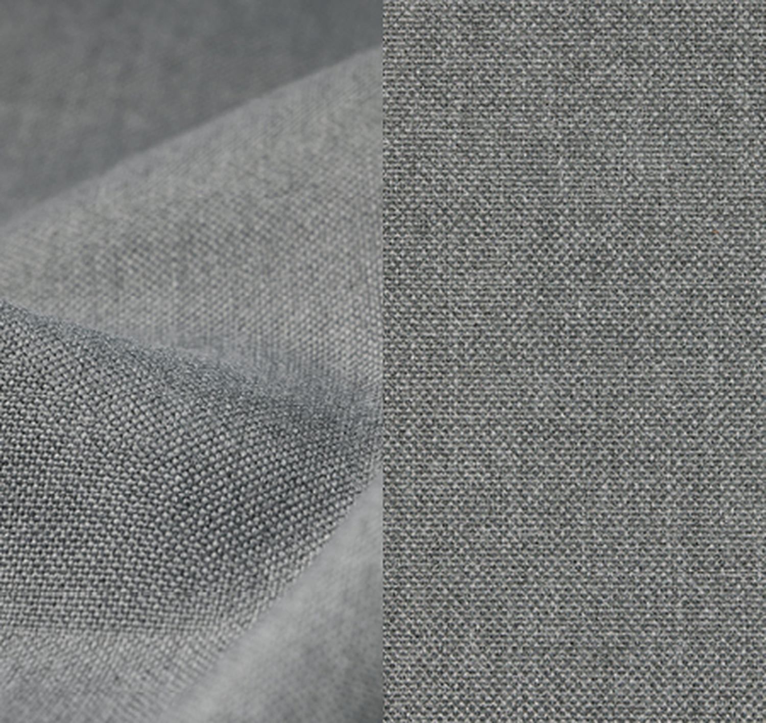 Salon de jardin d'angle Toma en aluminium noir avec coussins en polyester gris et table basse