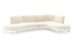 Chaise longue links + 2-zit organisch