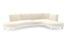 Chaise longue links + 2-zit organisch