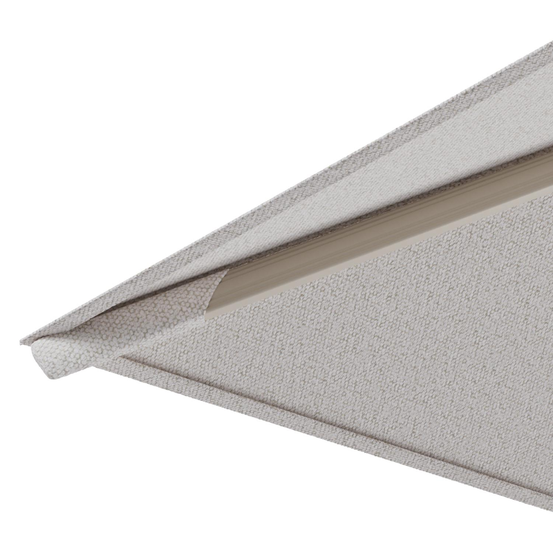 Parasol pendant Rufina avec fonction tilt en aluminium beige et toile de parasol en All Weather Solica Ego Eggshell  - Lg.1 300 x Lg.2 300 cm (sans pied de parasol