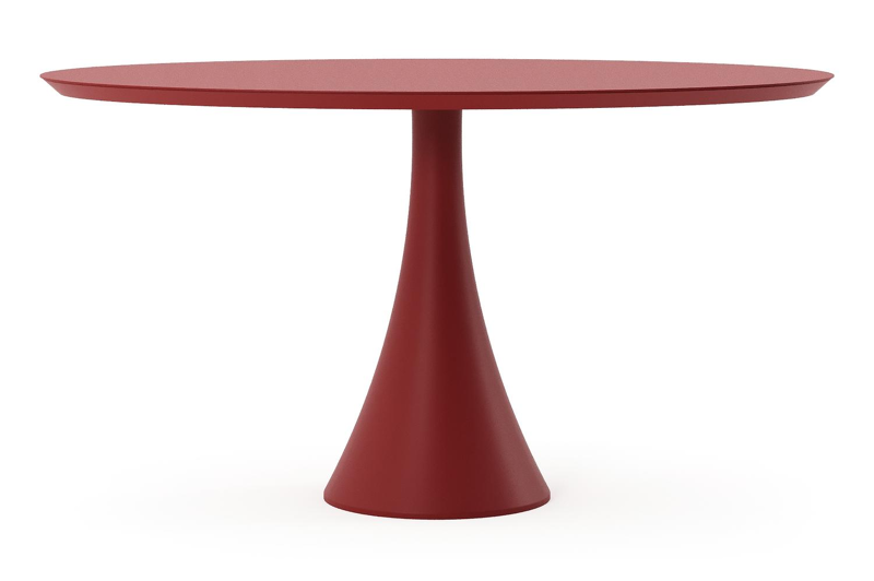 Fano tuintafel ovaal in ruby aluminium - L 140 x B 80 x H 75 cm