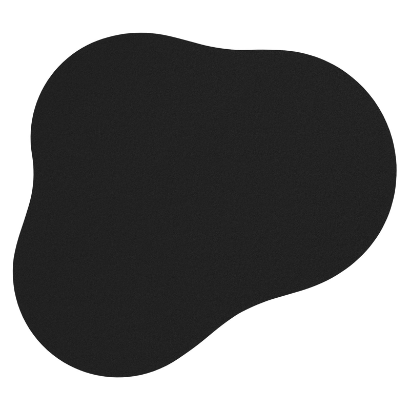 Table de basse Lomano cloud en aluminium blanc et céramique pleine Nero Black - Lg. 131 x Lrg. 108 x Haut. 25 cm