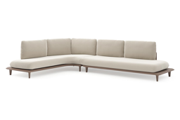 Chaise longue rechts + 3-zit