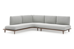 Chaise longue droite + 2-pl