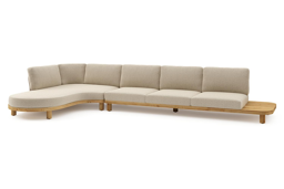 Chaise longue droite + 3-pl