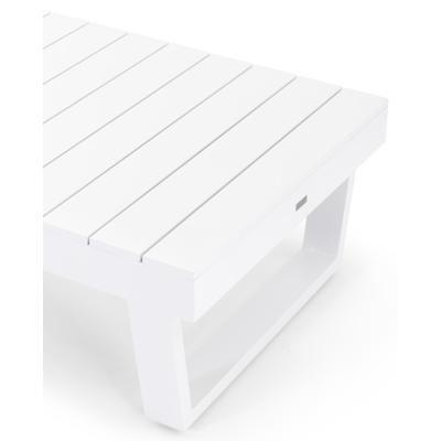 Modica loungeset in wit aluminium met grijs weather+ textilene kussens