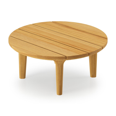 Table basse Bomero en teck - Diam. 65 x Haut. 27cm