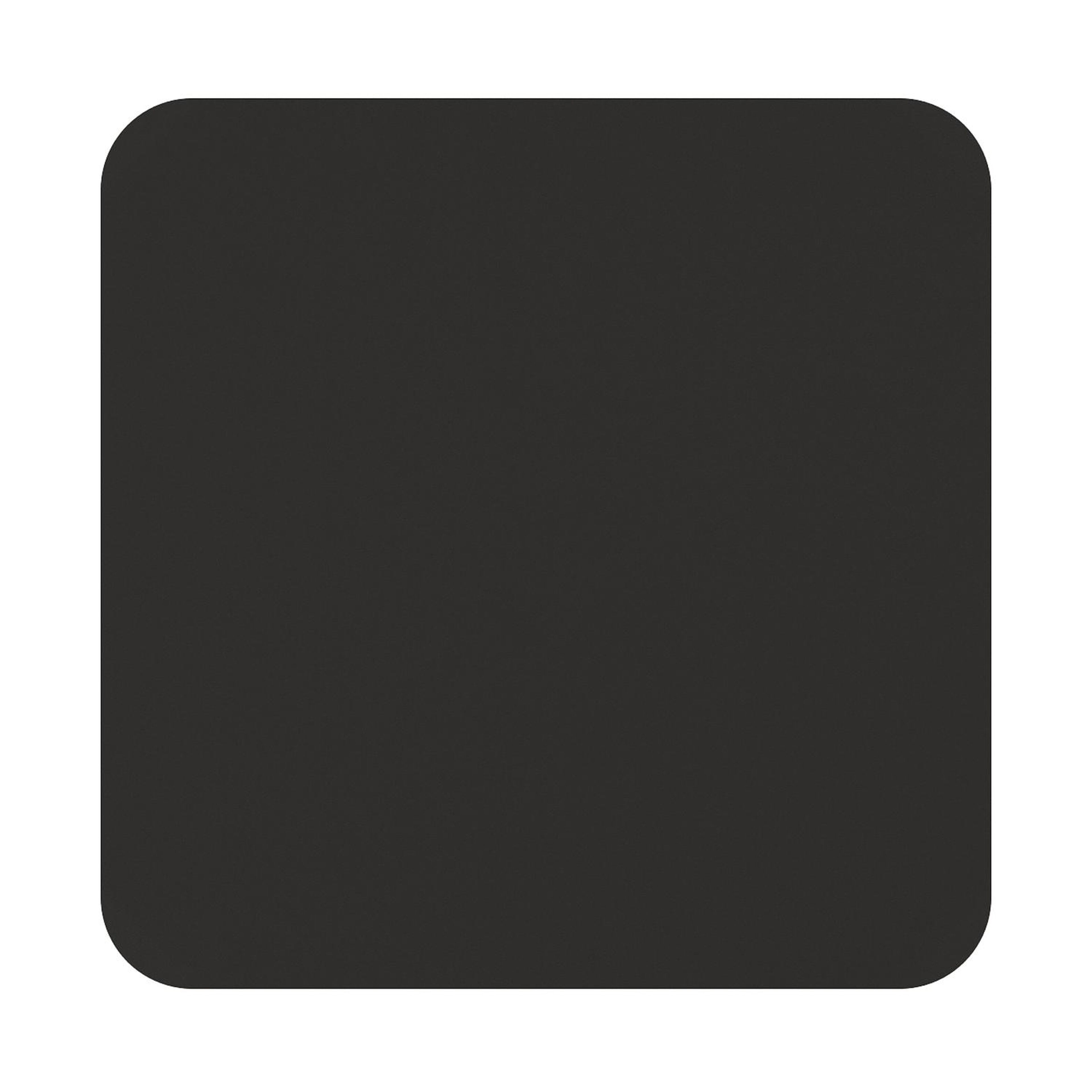 Table de jardin Orso carré arrondi en aluminium noir et céramique pleine noir - Lg. 90 x Lrg. 90 x Haut. 75 cm