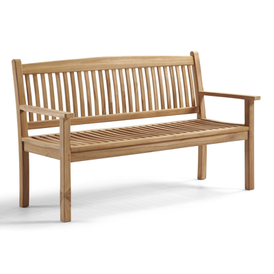 Cloe tuinbank in teak voor 3 personen - B 150 x D 63 x H 90 cm