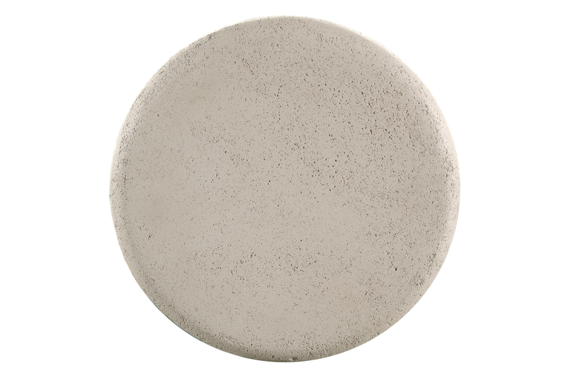 Table d'appoint Globo en béton beige beige - Diam. 42 x Haut. 47 cm