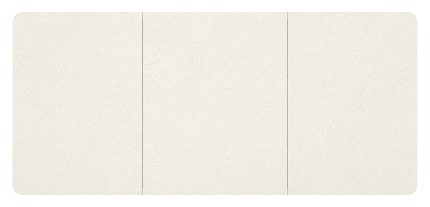 Alora tuintafel in beige aluminium en sintered stone beige - L 220 x B 100 x H 74 cm