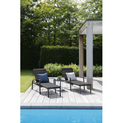 Asti ligbedkussen weather+ softtouch zwart