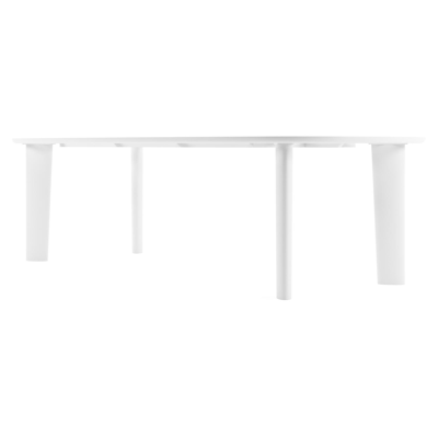 Amico tuintafel bombo in wit aluminium en volkeramiek Taj Mahal - L 270 x B 125 x H 73.5 cm